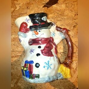 BNIOB WESTWOOD Billy Blizzard Christmas Snowman Pitcher Jug